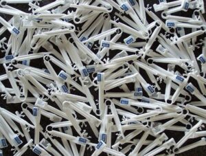 Pad Printing, Laser Engraving, Plastic Clamp